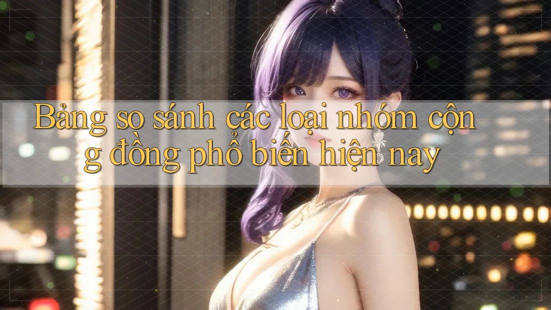 Bảng so sánh các loại nhóm cộng đồng phổ biến hiện nay Bảng so sánh các loại nhóm cộng đồng phổ biến hiện nay