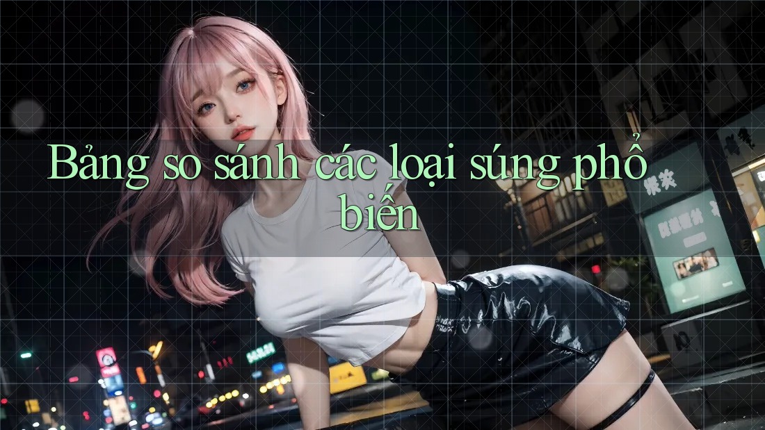 Bảng so sánh các loại súng phổ biến Bảng so sánh các loại súng phổ biến