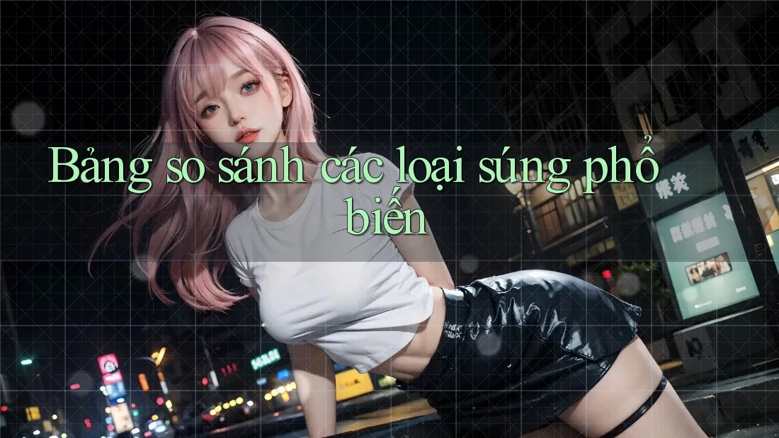 Bảng so sánh các loại súng phổ biến Bảng so sánh các loại súng phổ biến
