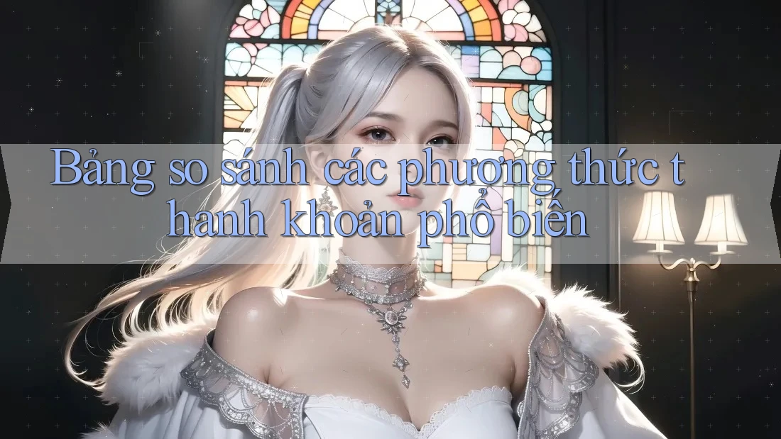 Bảng so sánh các phương thức thanh khoản phổ biến