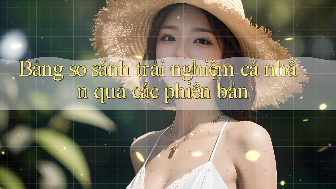 Bảng so sánh trải nghiệm cá nhân qua các phiên bản Bảng so sánh trải nghiệm cá nhân qua các phiên bản