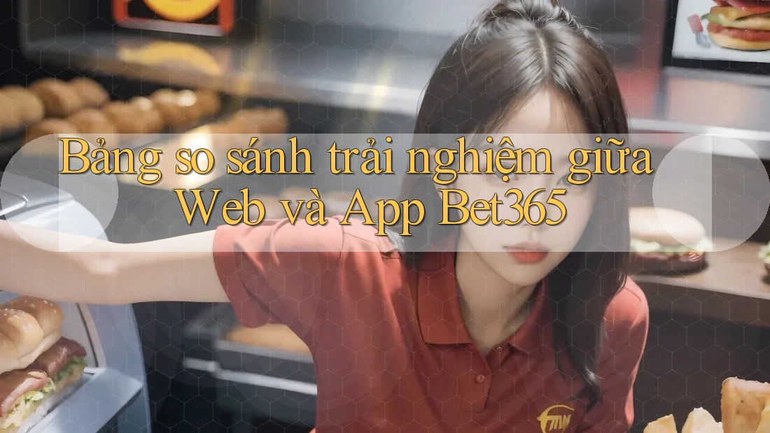 Bảng so sánh trải nghiệm giữa Web và App Bet365 Bảng so sánh trải nghiệm giữa Web và App Bet365