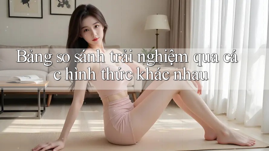 Bảng so sánh trải nghiệm qua các hình thức khác nhau Bảng so sánh trải nghiệm qua các hình thức khác nhau