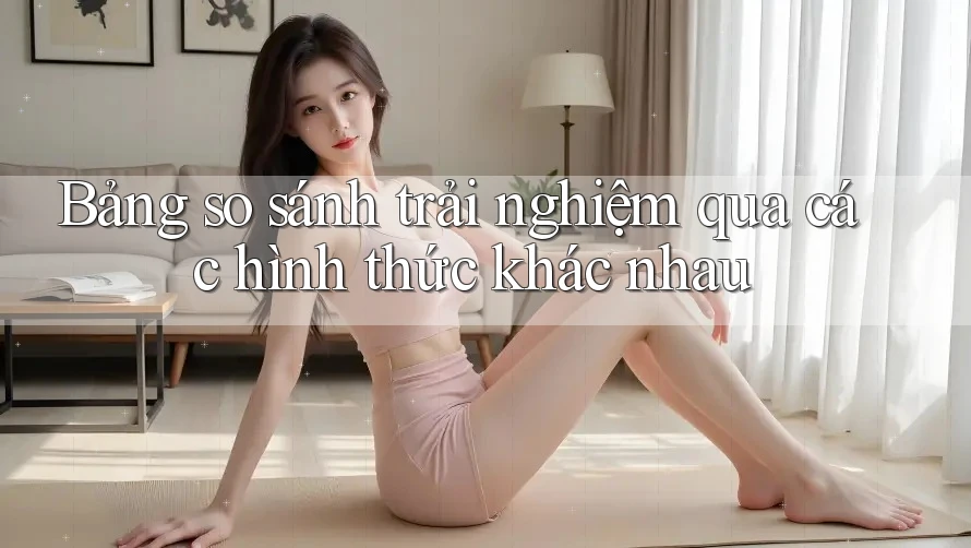 Bảng so sánh trải nghiệm qua các hình thức khác nhau