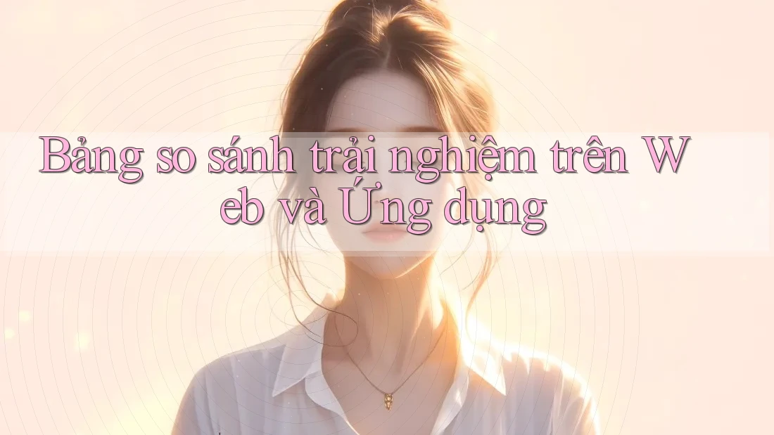 Bảng so sánh trải nghiệm trên Web và Ứng dụng Bảng so sánh trải nghiệm trên Web và Ứng dụng