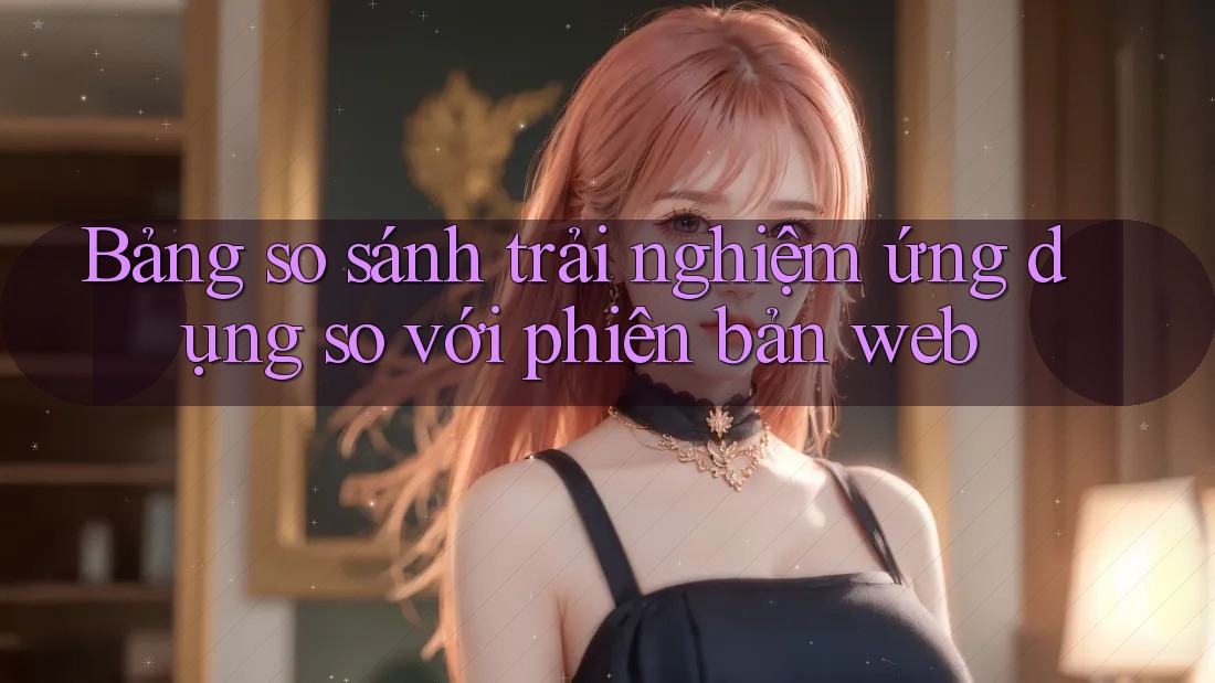 Bảng so sánh trải nghiệm ứng dụng so với phiên bản web Bảng so sánh trải nghiệm ứng dụng so với phiên bản web