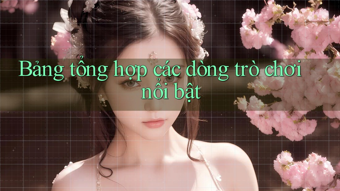 Bảng tổng hợp các dòng trò chơi nổi bật Bảng tổng hợp các dòng trò chơi nổi bật