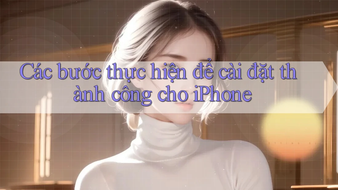 Các bước thực hiện để cài đặt thành công cho iPhone Các bước thực hiện để cài đặt thành công cho iPhone