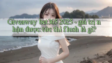 giveaway bet365 2025   giá trị nhận được tức thì flush là gì