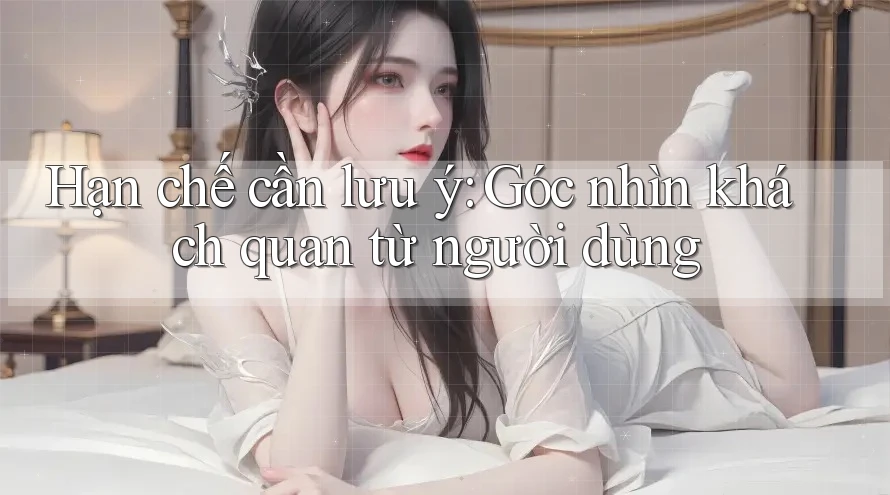 Hạn chế cần lưu ý: góc nhìn khách quan từ người dùng