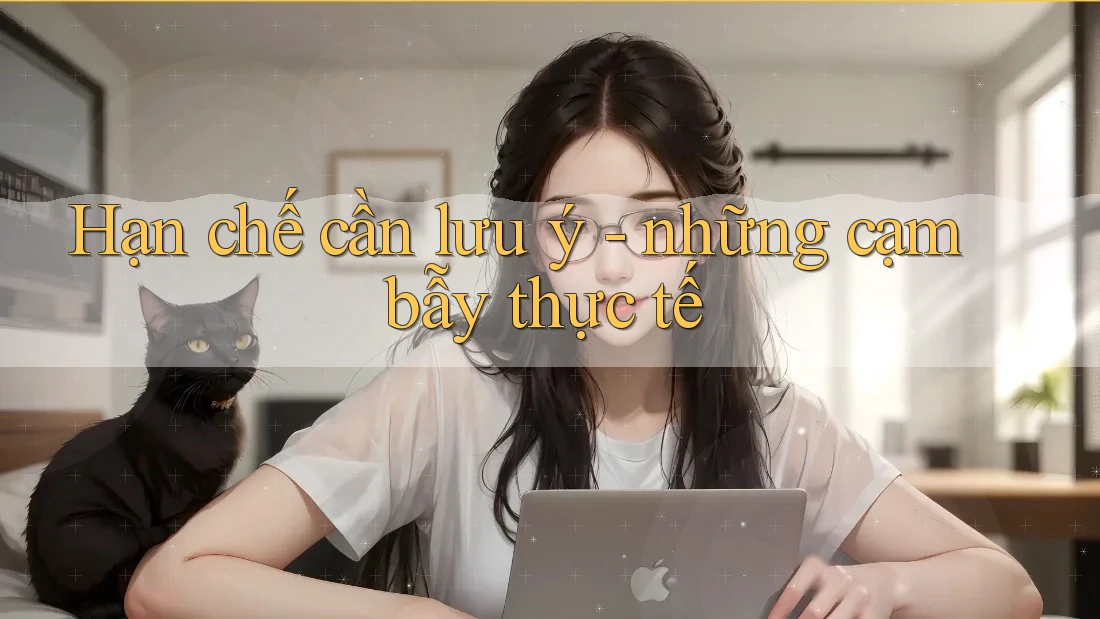 Hạn chế cần lưu ý: những cạm bẫy thực tế Hạn chế cần lưu ý: những cạm bẫy thực tế