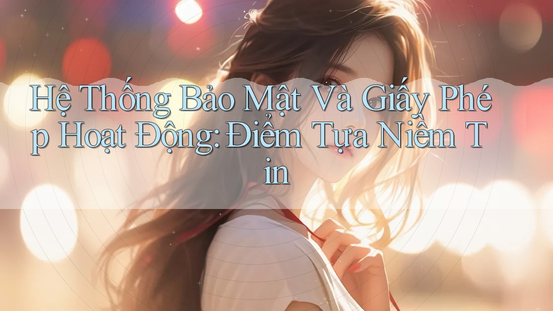 Hệ Thống Bảo Mật Và Giấy Phép Hoạt Động: Điểm Tựa Niềm Tin Hệ Thống Bảo Mật Và Giấy Phép Hoạt Động: Điểm Tựa Niềm Tin