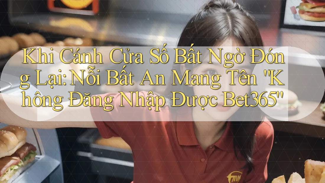 Khi Cánh Cửa Số Bất Ngờ Đóng Lại: Nỗi Bất An Mang Tên “Không Đăng Nhập Được Bet365”