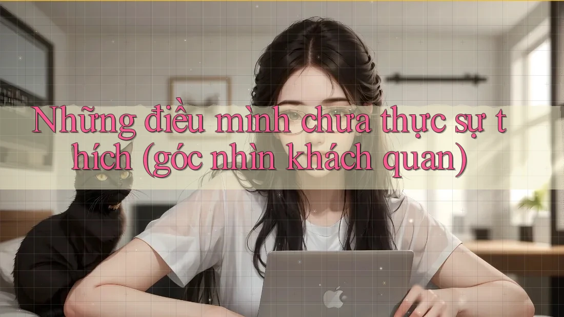 Những điều mình chưa thực sự thích (góc nhìn khách quan) Những điều mình chưa thực sự thích (góc nhìn khách quan)