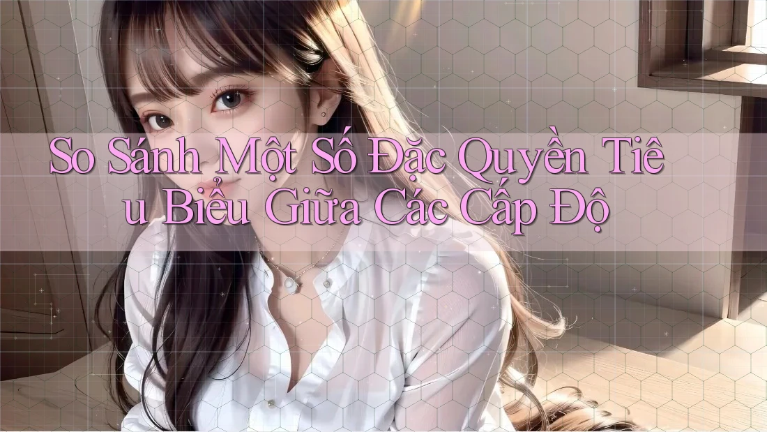 So Sánh Một Số Đặc Quyền Tiêu Biểu Giữa Các Cấp Độ So Sánh Một Số Đặc Quyền Tiêu Biểu Giữa Các Cấp Độ