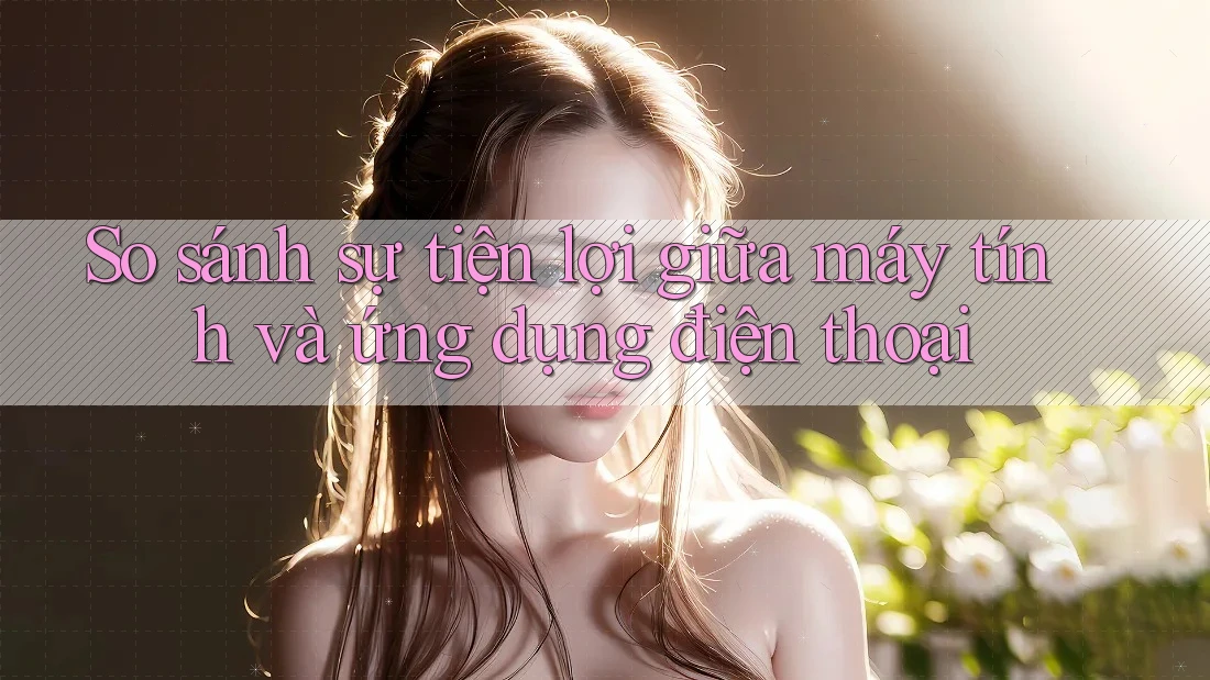 So sánh sự tiện lợi giữa máy tính và ứng dụng điện thoại So sánh sự tiện lợi giữa máy tính và ứng dụng điện thoại