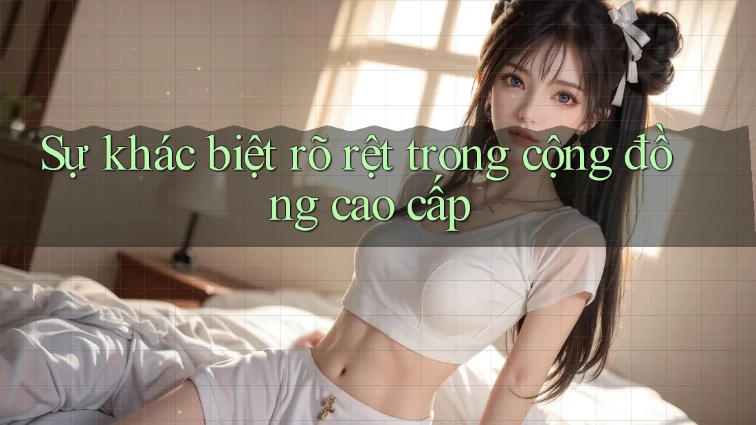 Sự khác biệt rõ rệt trong cộng đồng cao cấp Sự khác biệt rõ rệt trong cộng đồng cao cấp