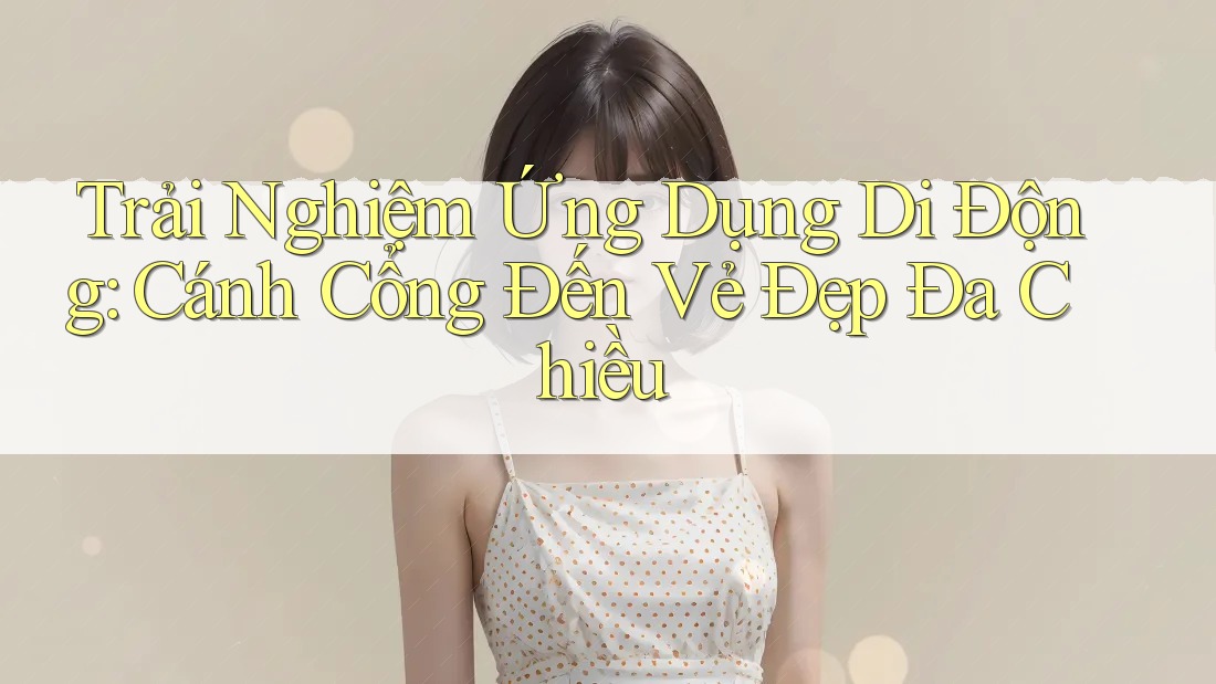 Trải Nghiệm Ứng Dụng Di Động: Cánh Cổng Đến Vẻ Đẹp Đa Chiều Trải Nghiệm Ứng Dụng Di Động: Cánh Cổng Đến Vẻ Đẹp Đa Chiều